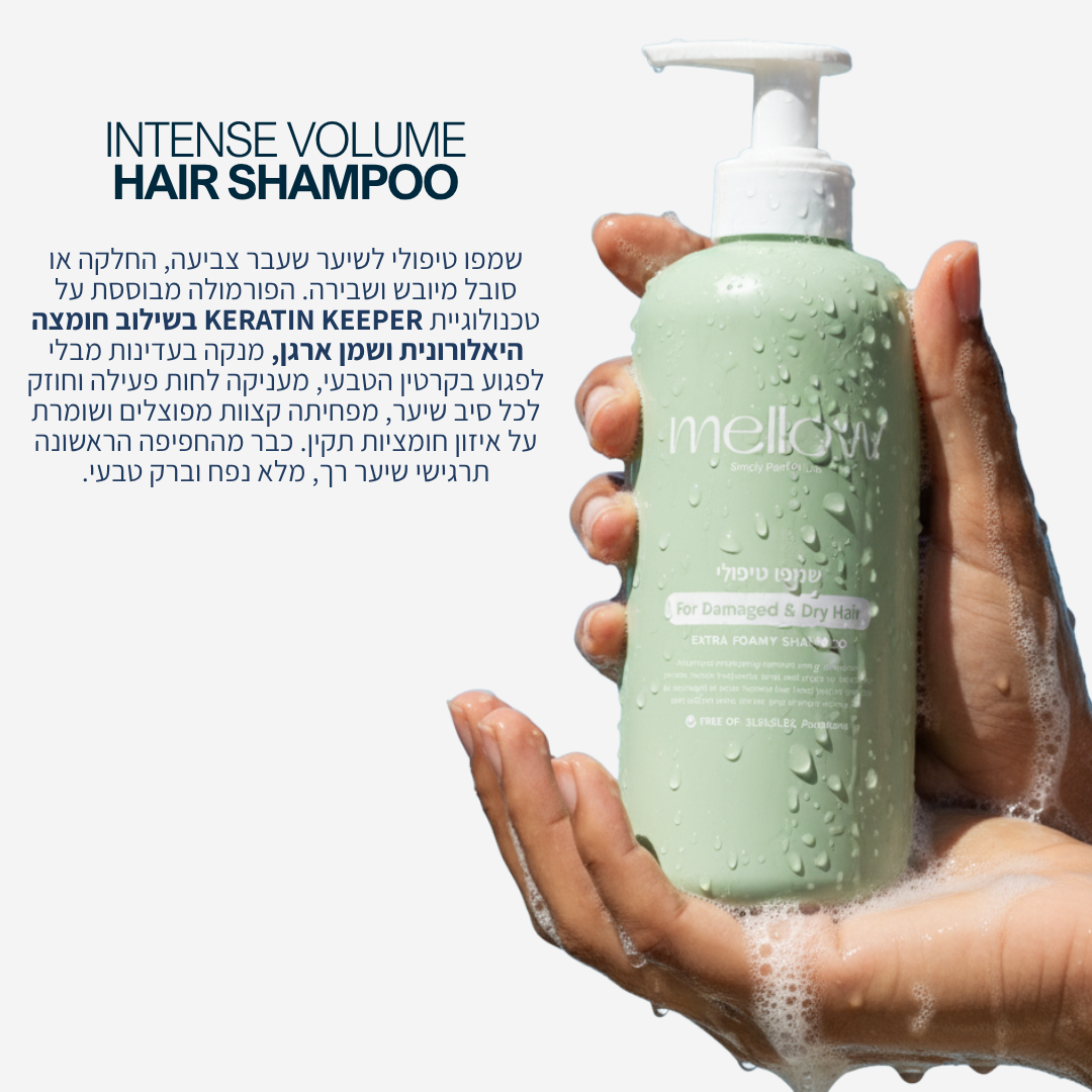שמפו טיפולי משקם לשיער פגום, יבש או צבוע