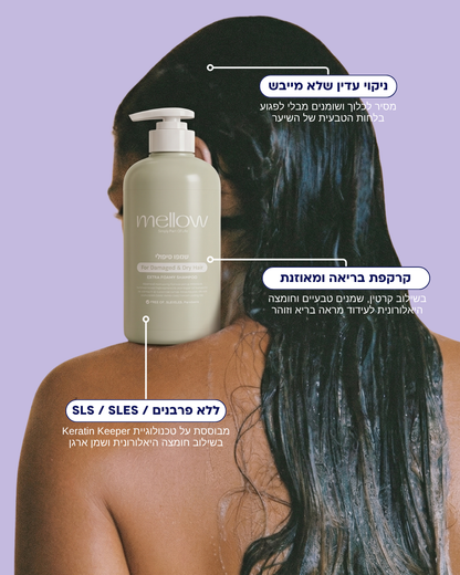 ערכת טיפוח מלאה - להזנה ושיקום שיער יבש ופגום